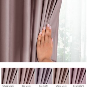 Fabryka Firan Zasłona VELVET 140x270 brązowa welwet przelotki srebrne Restilo 3