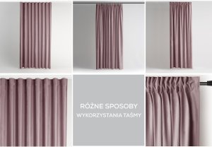 Fabryka Firan Zasłona VELVET 140x270 brązowa welwet na taśmie Restilo 14