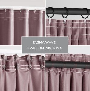Fabryka Firan Zasłona VELVET 140x270 brązowa welwet na taśmie Restilo 15