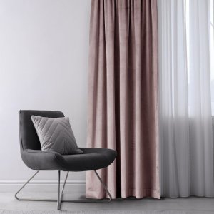Fabryka Firan Zasłona VELVET 140x270 brązowa welwet na taśmie Restilo 10