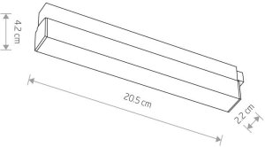 Nowodvorski Oprawa Liniowa Szynowa LED 9W LVM Line 10651 4