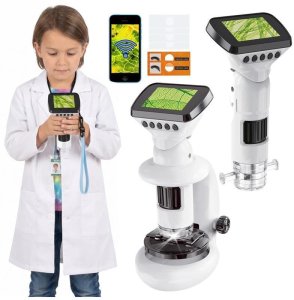 NoboKids Mikroskop dla Dzieci Cyfrowy Elektroniczny WIFI Ekran LCD 1000x (5904665405963) 2