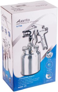 Rosfix Pistolet lakierniczy S-770 S AUARITA 3,0mm do malowania dolny zbiornik (5902553724516) 6