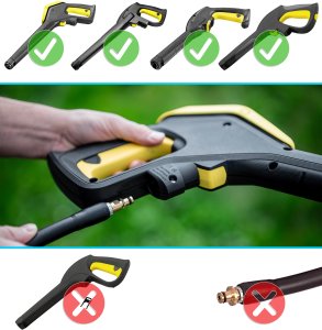 Aptel Wąż 10m do myjki KARCHER K2 K3 K4 K5 K6 K7 wtyk CLICK CONNECT przewód klik (5902553704976) 2