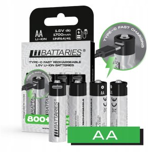 LiiBateries Zestaw 2x 4 szt Akumulator litowo-jonowy LiiBattaries AA (R6) 1700 mAh (5902729075794) 3