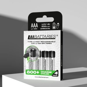 Hello Case Zestaw 2x LiiBattaries Akumulator ładujący się bateria litowo-jonowa AAA USB-C Zestaw (5902729075787) 15