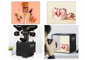 Zestaw studyjny Puluz Namiot Bezcieniowy Fotograficzny 25cm Do Zdjęć Produktowych LED 5500K (5902729075534) 3