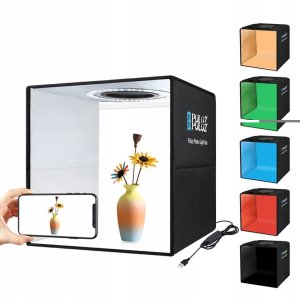 Zestaw studyjny Puluz Namiot Bezcieniowy Fotograficzny 25cm Do Zdjęć Produktowych LED 5500K (5902729075534) 7