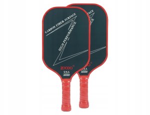 Netex Rakiety do pickleball ZOODO P3 T700 carbon fiber Red + 4 piłki USAPA (5902729074575) 5