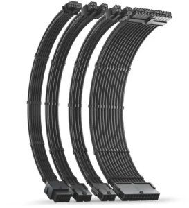Silver Monkey Kable w oplocie X Ninigi Cable Extensions Black 2