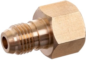 KAN-therm Redukcja reduktora Azot G1/4" GZ- 1/4" SAE mosiężna, Klimatyzacja (5902553737394) 2