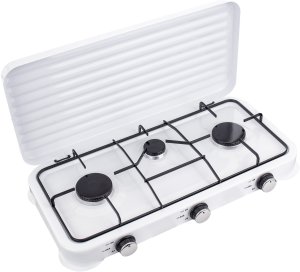 Unilight Kuchenka gazowa przenośna turystyczna 3 palniki 2x 2,2kW + 1x 1,1kW (5904422419875) 2
