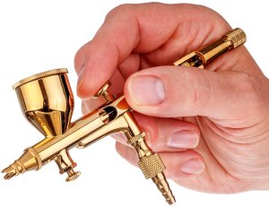 Gimmik Aerograf Modelarski Precyzyjny Gold z Dyszą 0,2mm Double Action (5904422449766) 2