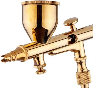 Gimmik Aerograf Modelarski Precyzyjny Gold z Dyszą 0,2mm Double Action (5904422449766) 6