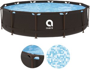 Avenli Basen okrągły Steel Super Rattan 366 x 100 cm (6942377607373) 2