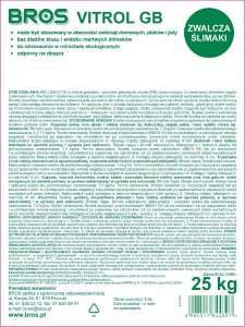 Bros - Vitrol GB zwalcza ślimaki 25kg 4
