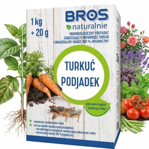 Bros Naturalnie - mikrobiologiczny preparat zwiększający odporność roślin i uniwersalny nawóz 100% 1kg + 20g (turkuć podjadek) (5906142984275) 2