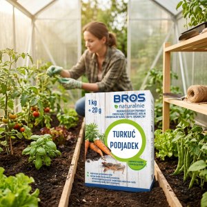 Bros Naturalnie - mikrobiologiczny preparat zwiększający odporność roślin i uniwersalny nawóz 100% 1kg + 20g (turkuć podjadek) (5906142984275) 6