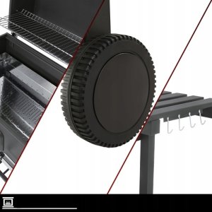 Pako Grill ogrodowy z pokrywą 116x70x110cm Kaminer (5906142982844) 11