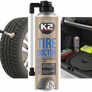 K2 Uszczelniacz do opon aut koło zapasowe w sprayu 400ml Tire Doktor B310 (5906142983513) 2