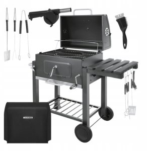 Goodhome Grill ogrodowy z pokrywą 114x67x120cm Kaminer (5906142982820) 12