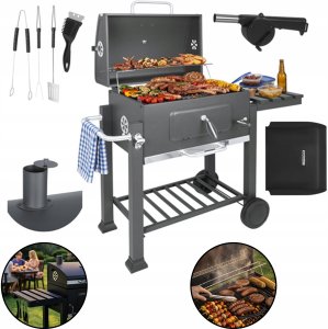 Goodhome Grill ogrodowy z pokrywą 114x67x120cm Kaminer (5906142982820) 2