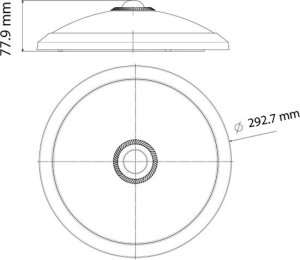 Lampa sufitowa Horoz Plafon 292x78mm z czujką PIR 20W 3CCT DIP 180-260V LED Sensor DCR CEIL CRAMER 3CCT (8683684227141) 3