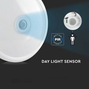 Lampa sufitowa Horoz Plafon 292x78mm z czujką PIR 20W 3CCT DIP 180-260V LED Sensor DCR CEIL CRAMER 3CCT (8683684227141) 4