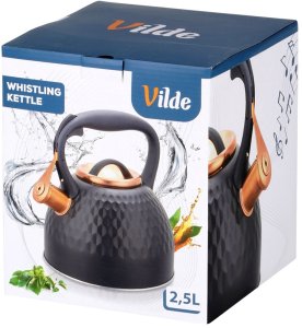 Vilde Czajnik z gwizdkiem stalowy czarny 2,5 l (5900670107878) 13