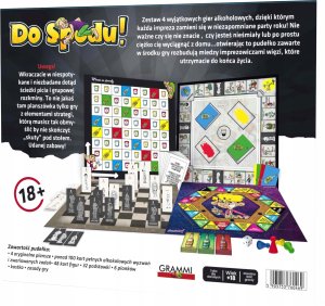 Grammi Gra Planszowa dla dorosłych - do spodu ! Zestaw 4 gier imprezowych (5906142984688) 5