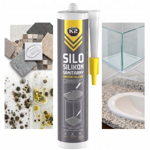 K2 Silikon Sanitarny SILO Bezbarwny Odporny Na Pleśń I Grzyby 300 ml B263 (5906142986026) 15