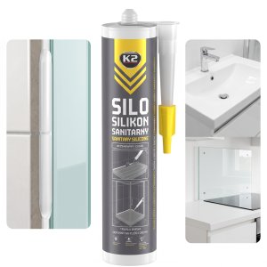 K2 Silikon Sanitarny SILO Bezbarwny Odporny Na Pleśń I Grzyby 300 ml B263 (5906142986026) 2