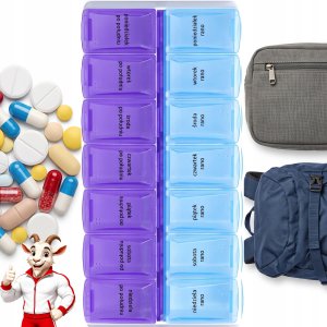 Pako Organizer pojemnik na leki 7 dni dwie pory dnia KAP025 (5906142985401) 11