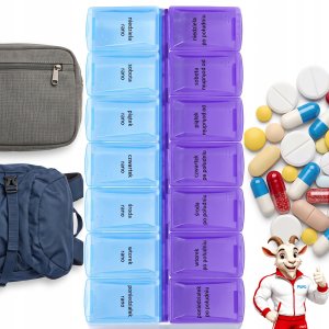 Pako Organizer pojemnik na leki 7 dni dwie pory dnia KAP025 (5906142985401) 3