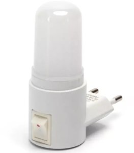 Lampka wtykowa do gniazdka Aigostar  Nocna LED z wyłącznikiem 0.8W 3000K 50lm wykrywanie światła model 346047052 3