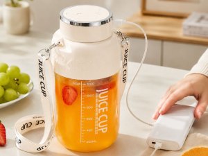 xxxxxxxxxxxxxxxx Verk Group (Verk) Bidon blender butelka USB 1200ml kubek do smoothie shaker ze słomką paskiem 3
