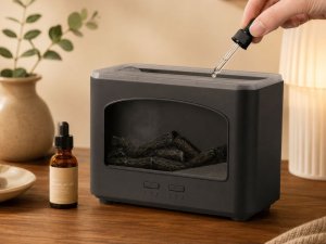 Dyfuzor zapachowy xxxxxxxxxxxxxxxx Verk Group (Verk) Nawilżacz powietrza kominek LED dyfuzor aromaterapia USB efekt płomienia 6