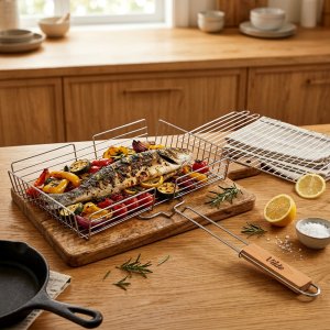 Vilde Ruszt do grillowania metalowy 41,5x28 cm (5900670117686) 6