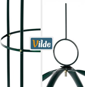 Vilde Pergola ogrodowa obelisk metalowa zielona 36x36x194 cm (5900670122215) 4