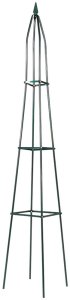 Vilde Pergola ogrodowa obelisk metalowa zielona 33x32x190 cm (5900670122222) 3