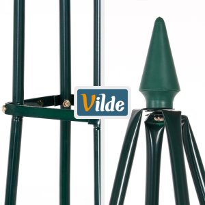 Vilde Pergola ogrodowa obelisk metalowa zielona 33x32x190 cm (5900670122222) 4