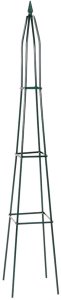 Vilde Pergola ogrodowa obelisk metalowa zielona 33x32x190 cm (5900670122222) 7
