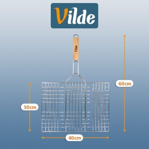 Vilde Ruszt do grillowania metalowy 40x30 cm (5900670117709) 5