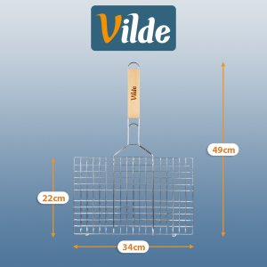 BBQ Ruszt do grillowania metalowy 34x22 cm (5900670117693) 5