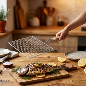 BBQ Ruszt do grillowania metalowy 34x22 cm (5900670117693) 9