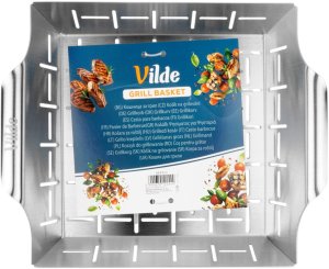 Vilde Koszyk do grillowania stalowy perforowany 27x23x5 cm (5900670122444) 11