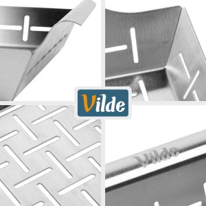 Vilde Koszyk do grillowania stalowy perforowany 27x23x5 cm (5900670122444) 4