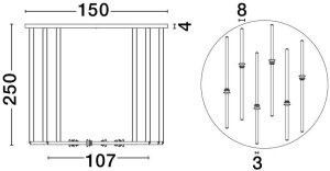 Lampa wisząca Luces Exclusivas LED URUBICHA 36W LE44692 4