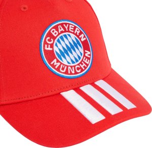 Adidas Czapka z daszkiem FC Bayern Monachium czerwona KT3399 Dzieci 3