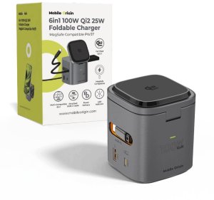 Ładowarka Mobile Origin 100W Qi2 25W Foldable Charger PW37 MagSafe Compatible (MO-100WFCH-PW37) 4